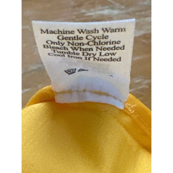 Coldwater Creek Womens Yellow Jacket Size 8 Cotton Spandex Button Up - Picture 8 of 9